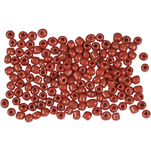 Seed Beads 3 mm Mörkröd 25 gram till smyckestillverkning
