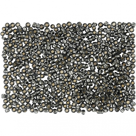 Seed Beads 1,7 mm Grågrön 500 gram till scrapbooking, pyssel och hobby