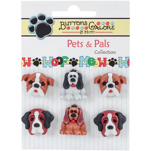 Figurknappar Buttons Galore - Pets & Pals - Dog Days