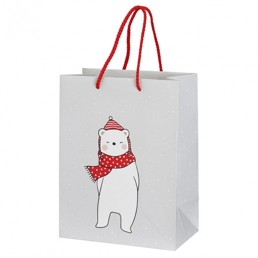 Presentpåse Isbjörn - Julklapp Påse - Giftbag