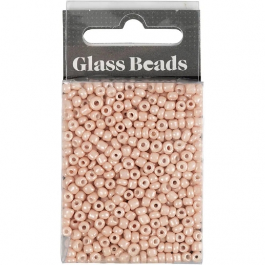 Seed Beads - 3 mm - Hål 0,6-1 mm - Dusty Rose - 25 g