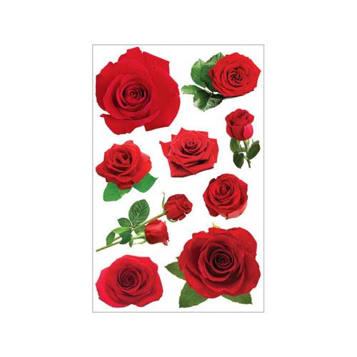 3D Stickers Roses Paper House Dekoration Bröllop Kärlek
