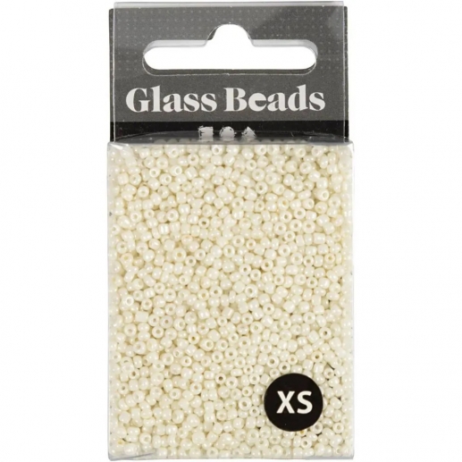 Seed Beads - 1,7 mm - Hål 0,5-0,8 mm - Pärlemor - 25 g