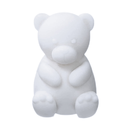 Silikonform Ljusformar - Teddybjörn - H: 4,7 cm