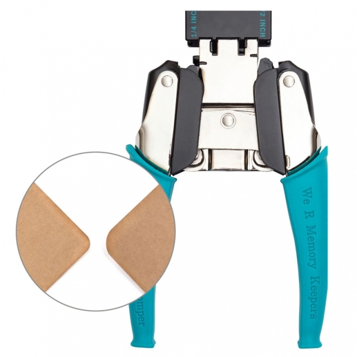 Crop-A-Dile Corner Chomper Tool Rounded Aqua