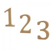 Träsiffror - 13 cm