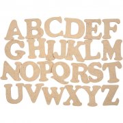 Träbokstäver Hela Alfabetet