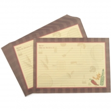 Receptkort 13 x 18 cm 25 st Kort Kuvert till scrapbooking, pyssel och hobby