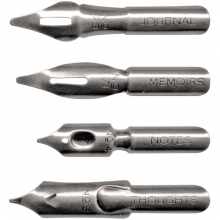 Idea-Ology Pen Nibs 1.5" 12 st Antique Nickel Charms Metall