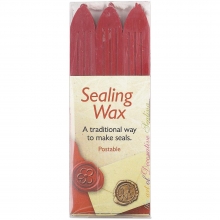 Lackstång 3-pack Sealing Wax Sticks Röd Sigill Presentinslagning