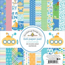 Paper Pad 6"x6" Doodlebug Anchors Aweigh Pappersblock 4 8 Tum