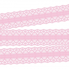 Spets Magnolia Lane Ribbon 30 mm 1 meter Rosa Dekorationer DIY