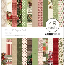 Paper Pad 12x12 Hel kollektion Silent Night Kaisercraft Scrapbooking Papper