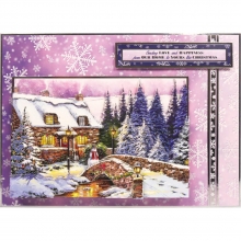 A4 Topper Set Cozy Christmas Cottage Hunkydory Pappersblock Paper Pad 4 8 Tum