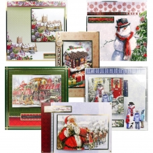 Mega Julkorts-Kit Hunkydory Joy Of Christmas A4 Card Collection Julpyssel Kit