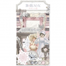 Die Cuts Noteworthy Winter Whishes 50 delar Bo Bunny Scrapbooking Papper
