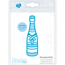 Dies Tonic Studios Rococo Petite Die Champagne Bottle Stansmaskin