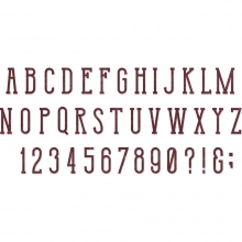 Sizzix Bigz XL Die By Tim Holtz Broadway Alphabet Dies Stansmaskin
