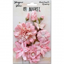Pappersblommor Shimmer & Shine Flowers Blush Cluster