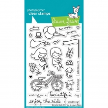 Clear Stamps 4"X6" Lawn Fawn Bicycle Built For You Stämplar