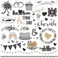 Paper Pack 12"x12" Photo Play We Do Papper Kort Kuvert Bröllop Kärlek