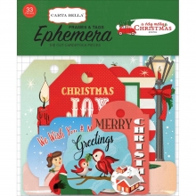 Die Cuts Ephemera Carta Bella A Very Merry Christmas