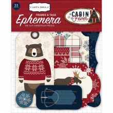 Die Cuts Ephemera Carta Bella Cabin Fever Frames & Tags
