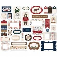 Die Cuts Ephemera Carta Bella Cabin Fever Frames & Tags