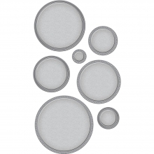 Spellbinder Nestabilities Dies Scored & Pierced Circles