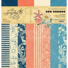 Paper Pad 12x12 Graphic45 Sun Kissed Pattern & Solid Graphic 45
