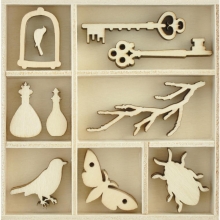 Trädekorationer Kaisercraft Curiosities 50 st Dekorationsfigur