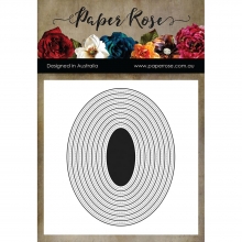 Paper Rose Dies Stiched Ovals till scrapbooking, pyssel och hobby