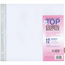Plastfickor Refill till Album från MBI - 12”x12” - 6-pack