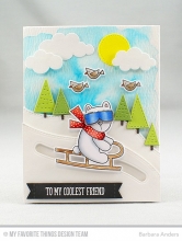 My Favorite Things Dies Hit The Slopes till scrapbooking, pyssel och hobby