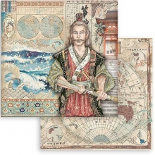 Paper Pad Stamperia Sir Vagabond in Japan 12x12 Tum