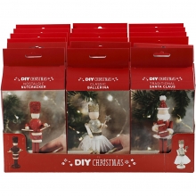 Pysselset Nötknäpparen, jultomten och ballerinan 18 set Julpyssel Kit