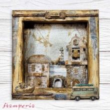 Decoupage Papper Stamperia - Silent Sea Hav Strand Ocean