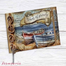 Decoupage Papper Stamperia - Silent Sea Hav Strand Ocean