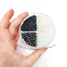 Pärlor i Set Holografiska Färger Akryl & Rocai 50 g Akrylpärlor