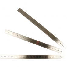 Stållinjal - Linjal i metall - L: 40 cm