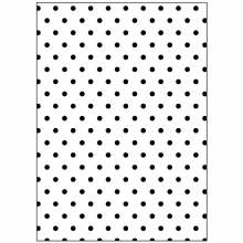 Embossingfolder - Polka prickar - stl. 13x18,5 cm
