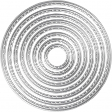 Dies Cirklar 1,5-7,5 cm 8 delar till scrapbooking, pyssel och hobby