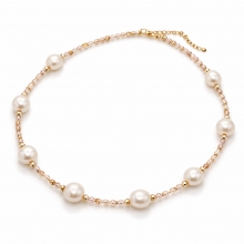 Sötvattenpärlor Cream 7-8 mm - 8 st Pärlor