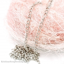 Metall Kedja 5 mm Platinum 1 m Kedjor till scrapbooking, pyssel och hobby
