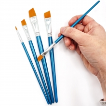 Hobbypenslar - Syntet - Sned 1/4, 3/8, 1/2, 5/8, 3/4 - 5 st