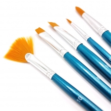 Hobbypenslar - Syntet - Runda 6, 16 - Platt 10 - Sned 8 - Solfjäder 10 - 5 st