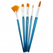 Hobbypenslar - Syntet - Runda 6, 16 - Platt 10 - Sned 8 - Solfjäder 10 - 5 st