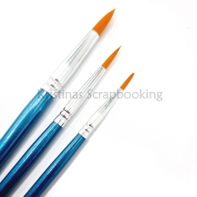 Hobbypenslar Runda + Platta Mixat Set 12 st Pensel HobbyPensel Barnpensel