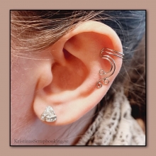 Ear Cuffs Öron Smycke Platinum Wave 1 par Göra egna örhängen