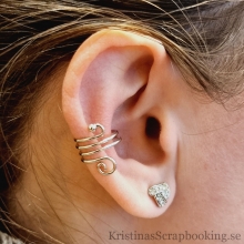 Ear Cuffs Öron Smycke Platinum Swirl 1 par Göra egna örhängen